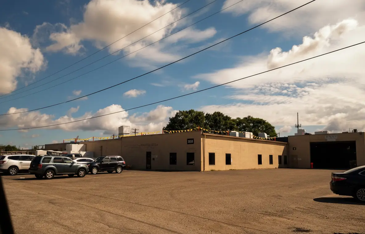 Tru-Kote roofing team working on commercial flat roof installation