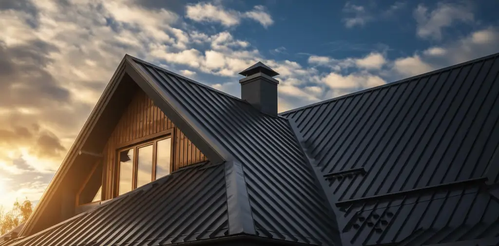 Completed residential roof project showcasing quality workmanship