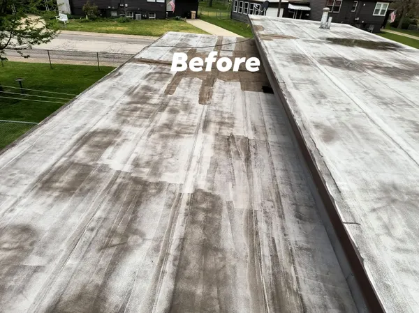 South Bend residential roof before replacement work began